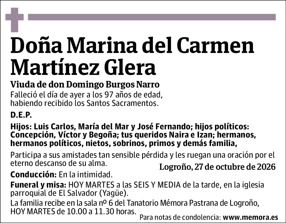Marina del Carmen Martínez Glera
